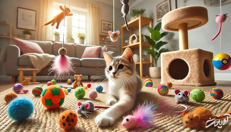 انتخاب بهترین اسباب بازی برای گربه